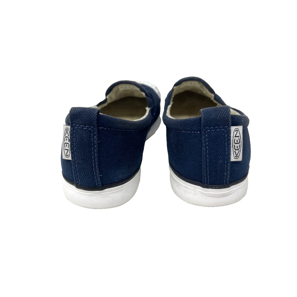 Keen Shoes Womens 9 Elsa Slip On Sneakers Navy Canvas Low Top Comfort Beach Trip - Picture 5 of 8